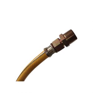 MANGUERA FLEXIBLE PARA CONEXIONES DE GAS NATURAL (MIXTO) Ø3/8"  X  0.60 M